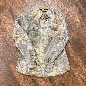 Camouflage Button-Up Jacket